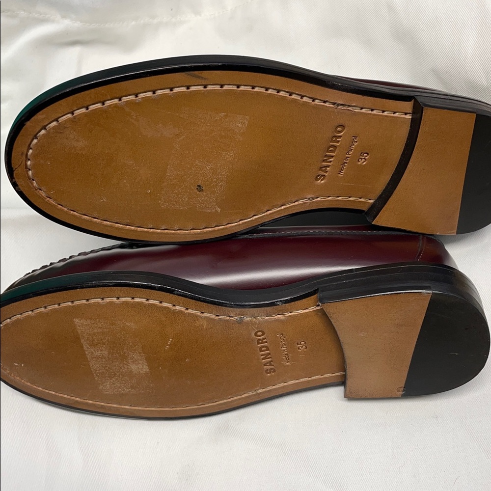 Liver Embellished Leather Loafers - Picture 5 of 5